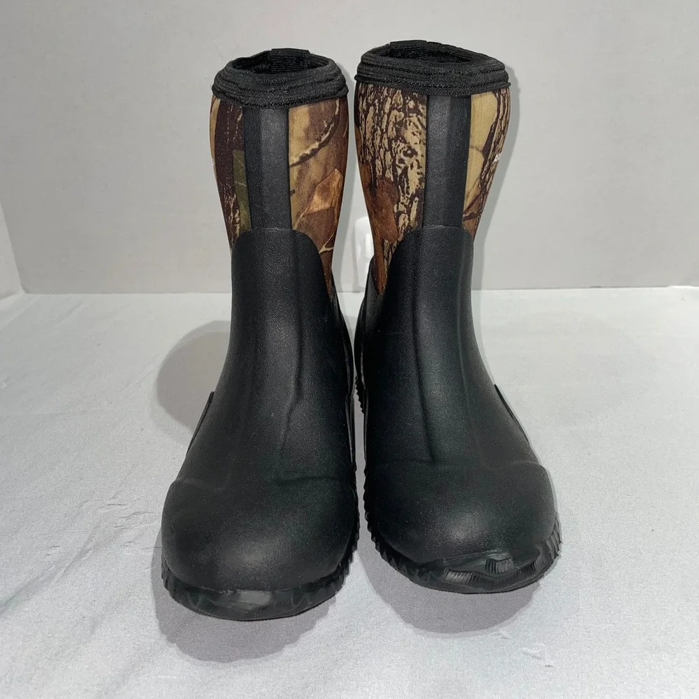 Arctic Shield Litter Kids Camo Neoprene Rubber Outdoor Boots Black‎ Size 13